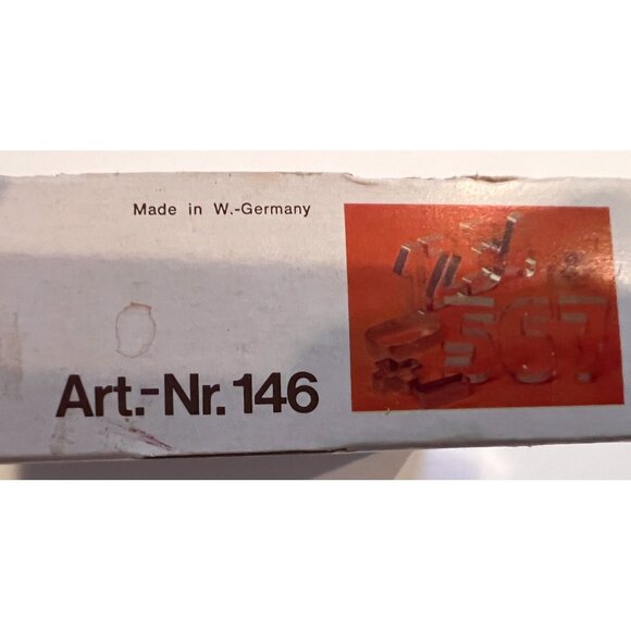 Vintage Kaiser Zahlenausstecher Cookie Cutter 3.5" Numbers, West Germany - Picture 3 of 9